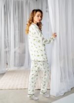 Піжама жіноча 010254126_молочна олива - Зображення 4