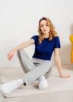 Штани жіночі без начосу 193024160_сірий - Image 3