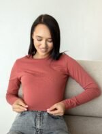 Лонгслів 070350196_теракотовий - Image 2