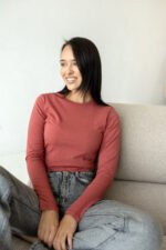 Лонгслів 070350196_теракотовий - Image 3