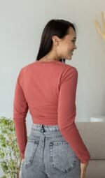 Лонгслів 070350196_теракотовий - Image 4