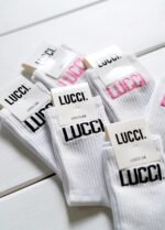 Брендовані шкарпетки LUCCI. 250120500_біло-рожевий - Image 3