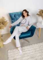 Піжама жіноча 010654104_сірий меланж - Image 3