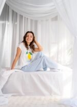 Піжама жіноча 010344257_біло-блакитний - Image 6