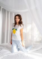 Піжама жіноча 010344257_біло-блакитний - Image 7