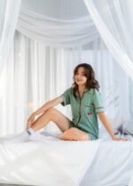 Піжама жіноча 010131015_оливковий - Зображення 8