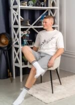 Піжама чоловіча 010131315_молочно-сірий - Зображення 5