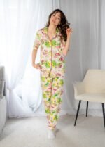 Піжама жіноча 010134131_вершковий фламінго