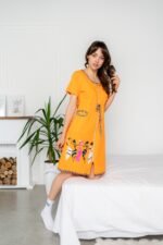 Халат жіночий 030330152_яскраво-помаранчевий