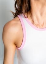 Топ жіночий 110320054_біло-рожевий - Зображення 6