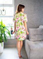 Нічна сорочка жіноча 020130090_вершковий фламінго - Зображення 3