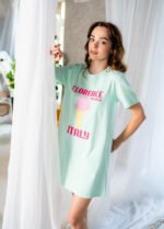 Нічна сорочка жіноча 020130082_м'ятне морозиво - Зображення 4