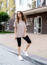 Футболка 070130981_бежевий