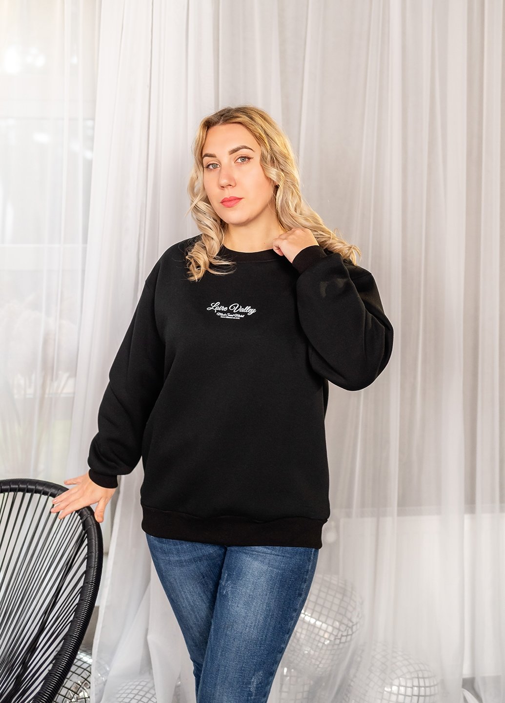 IMG-204 Світшот жіночий 241650010_чорний - Image 1