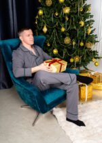 Піжама чоловіча 010354137_сіро-зелений - Image 4