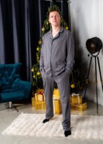 Піжама чоловіча 010354137_сіро-зелений