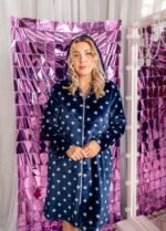 Халат жіночий 030950154_темно-синій - Image 4