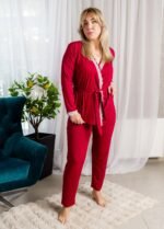 Піжама жіноча 040444123_вишневий - Image 2