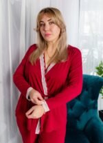 Піжама жіноча 040444123_вишневий - Image 3