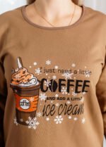 Нічна сорочка 020250081_кавовий - Зображення 5