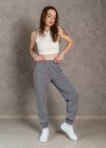 Штани жіночі 190324158_сірий - Зображення 2