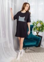 Сукня-футболка жіноча 020130085_вугільний - Image 5