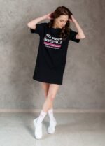 Сукня-футболка жіноча 020130085_чорний - Image 5