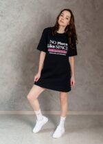 Сукня-футболка жіноча 020130085_чорний - Image 3