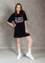 Сукня-футболка жіноча 020130085_чорний - Image 2