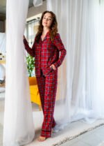 Піжама жіноча 010254126_червоно-чорний - Image 3