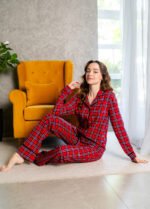 Піжама жіноча 010254126_червоно-чорний - Image 5