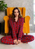 Піжама жіноча 010254126_червоно-чорний - Image 6