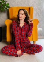 Піжама жіноча 010254126_червоно-чорний - Image 7