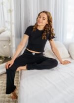 Піжама жіноча 010334304_чорний - Зображення 6