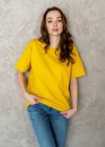 Футболка 070130981_гірчичний