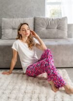 Піжама жіноча 010334116_малиновий - Зображення 3