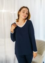 Піжама жіноча 010354296_темно-синій - Зображення 3