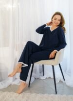 Піжама жіноча 010354296_темно-синій