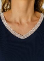 Піжама жіноча 010354296_темно-синій - Зображення 5